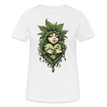 Style Streetwear Feuille de Cannabis Love Garden - T-shirt respirant Femme - blanc - Devant - AI Model Female 172 dark (172cm)