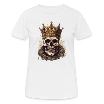 Halloween Skeleton King Sweet Sour Disguise - Women's Breathable T-Shirt - white - Front - AI Model Female 172 dark (172cm)