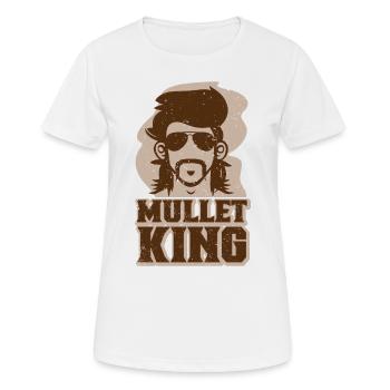 Mullet Frisur Vokuhila Frisur - Frauen T-Shirt atmungsaktiv - Weiß - Vorne - AI Model Female 172 dark (172cm)