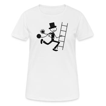 Schornsteinfeger - Frauen T-Shirt atmungsaktiv - Weiß - Vorne - AI Model Female 172 dark (172cm)