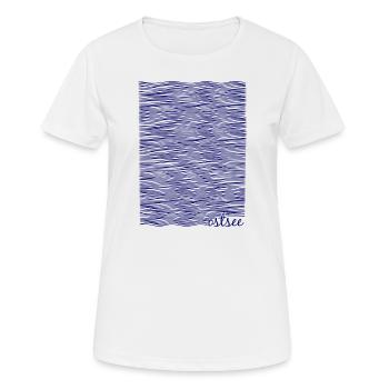 Ostsee-Liebe, Ostsee-Fans - Frauen T-Shirt atmungsaktiv - Weiß - Vorne - AI Model Female 172 dark (172cm)