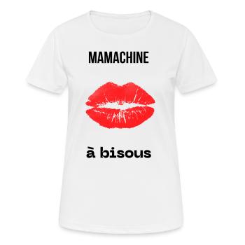 Fête des Mères – Cadeau original - T-shirt respirant Femme - blanc - Devant - AI Model Female 172 dark (172cm)