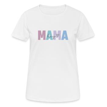 boy mama - Frauen T-Shirt atmungsaktiv - Weiß - Vorne - AI Model Female 172 dark (172cm)