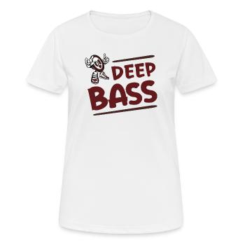 | de basses profondes Dictons de basse drôles - T-shirt respirant Femme - blanc - Devant - AI Model Female 172 dark (172cm)