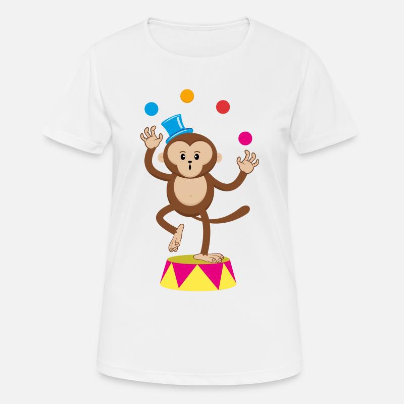 Circus monkey juggler monkey monkey monkey circus - Women's Breathable T-Shirt - white