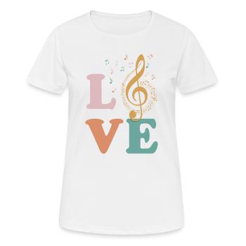 Klassische Musik Klassische Musik Liebe - Frauen T-Shirt atmungsaktiv - Weiß - Vorne - AI Model Female 172 dark (172cm)