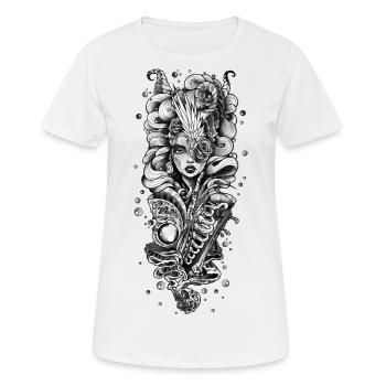 Göttin der Unterwelt - Frauen T-Shirt atmungsaktiv - Weiß - Vorne - AI Model Female 172 dark (172cm)