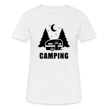 Caravanes - T-shirt respirant Femme - blanc - Devant - AI Model Female 172 dark (172cm)