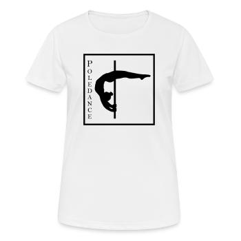 Mondsichel - Quadrat - Poledance - Frauen T-Shirt atmungsaktiv - Weiß - Vorne - AI Model Female 172 dark (172cm)