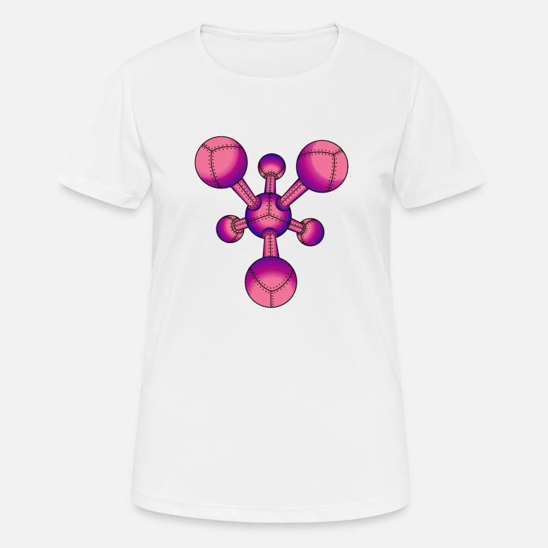 Metal molecule | Future, robots & biotechnology - Women's Breathable T-Shirt - white