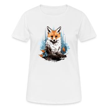 Fox - Women's Breathable T-Shirt - white - Front - AI Model Female 172 dark (172cm)