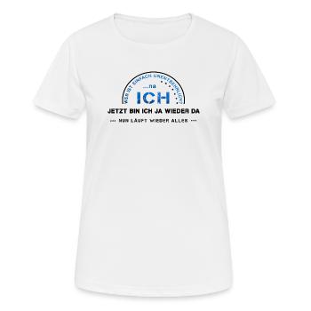 unentbehrlich Chef ich - Frauen T-Shirt atmungsaktiv - Weiß - Vorne - AI Model Female 172 dark (172cm)