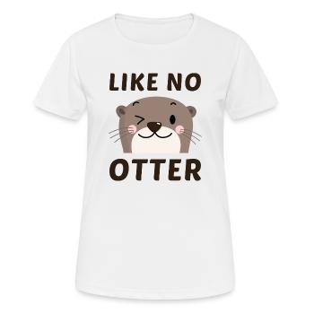 Wie Kein Otter - Frauen T-Shirt atmungsaktiv - Weiß - Vorne - AI Model Female 172 dark (172cm)