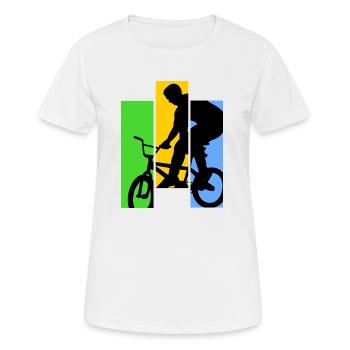 Bike Freestyle - T-shirt respirant Femme - blanc - Devant - AI Model Female 172 dark (172cm)