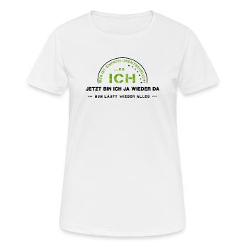 Égoïste narcissique égocentrique égocentrique - T-shirt respirant Femme - blanc - Devant - AI Model Female 172 dark (172cm)