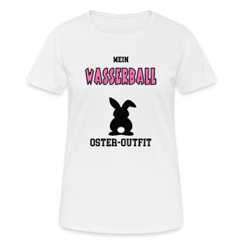 Wasserball Oster Outfit Ostergeschenk Wasserballer - Frauen T-Shirt atmungsaktiv - Weiß - Vorne - AI Model Female 172 dark (172cm)