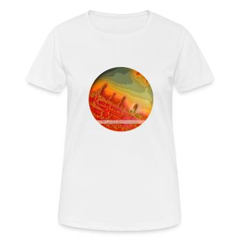 DESIGNED BY BACTERIA Edition 3 - Women's Breathable T-Shirt - white - Front - AI Model Female 172 dark (172cm)