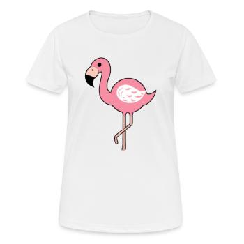 Flamingo gift idea pink pink pink - Women's Breathable T-Shirt - white - Front - AI Model Female 172 dark (172cm)