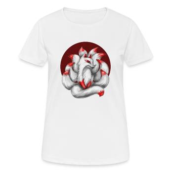 Nine-tailed fox - Women's Breathable T-Shirt - white - Front - AI Model Female 172 dark (172cm)