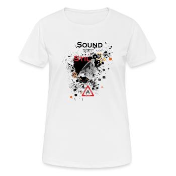 Sound mit Stil Chaos - Frauen T-Shirt atmungsaktiv - Weiß - Vorne - AI Model Female 172 dark (172cm)