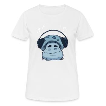 For the love of music - Women's Breathable T-Shirt - white - Front - AI Model Female 172 dark (172cm)