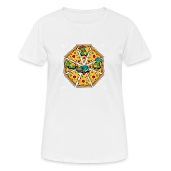 Pizza Lover - Women's Breathable T-Shirt - white - Front - AI Model Female 172 dark (172cm)