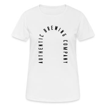 Authentique brasserie - T-shirt respirant Femme - blanc - Devant - AI Model Female 172 dark (172cm)