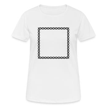 Rahmen Wikinger - Frauen T-Shirt atmungsaktiv - Weiß - Vorne - AI Model Female 172 dark (172cm)