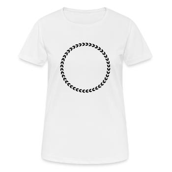 Couronne - T-shirt respirant Femme - blanc - Devant - AI Model Female 172 dark (172cm)