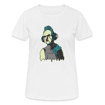 Roboter - Frauen T-Shirt atmungsaktiv - Weiß - Vorne - AI Model Female 172 dark (172cm)