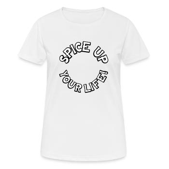 Spice up your life - Women's Breathable T-Shirt - white - Front - AI Model Female 172 dark (172cm)
