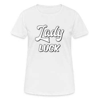 Lady Luck - Women's Breathable T-Shirt - white - Front - AI Model Female 172 dark (172cm)