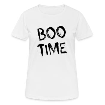 Boo Time - Frauen T-Shirt atmungsaktiv - Weiß - Vorne - AI Model Female 172 dark (172cm)