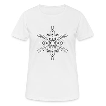 Minimalist Mandala - Women's Breathable T-Shirt - white - Front - AI Model Female 172 dark (172cm)