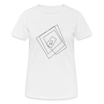 Géométrie - T-shirt respirant Femme - blanc - Devant - AI Model Female 172 dark (172cm)