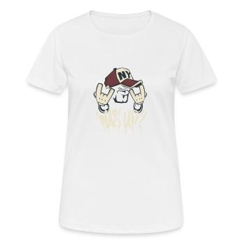 Coole Sprüche - Frauen T-Shirt atmungsaktiv - Weiß - Vorne - AI Model Female 172 dark (172cm)