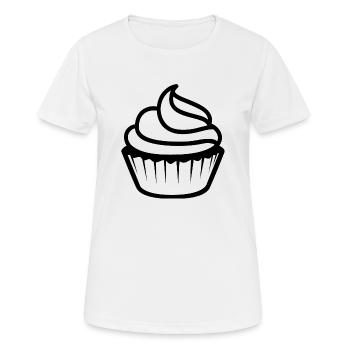 muffin - Women's Breathable T-Shirt - white - Front - AI Model Female 172 dark (172cm)