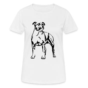Amstaff - Women's Breathable T-Shirt - white - Front - AI Model Female 172 dark (172cm)