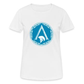 Sparta Symbol - Frauen T-Shirt atmungsaktiv - Weiß - Vorne - AI Model Female 172 dark (172cm)