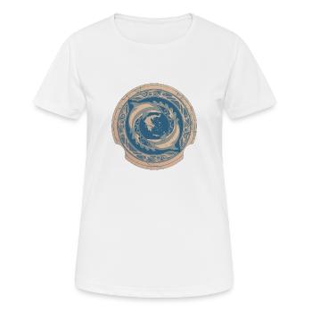 Grèce - T-shirt respirant Femme - blanc - Devant - AI Model Female 172 dark (172cm)