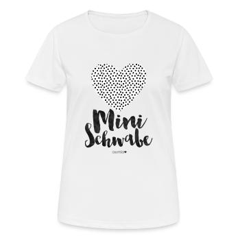 Mini Schwabe Dotties - Frauen T-Shirt atmungsaktiv - Weiß - Vorne - AI Model Female 172 dark (172cm)