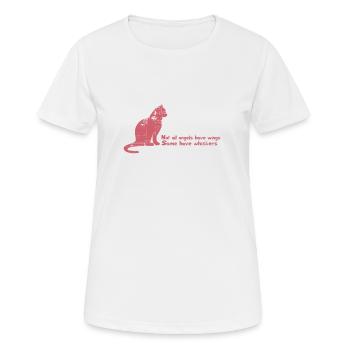 Katzenfreunde Katze - Frauen T-Shirt atmungsaktiv - Weiß - Vorne - AI Model Female 172 dark (172cm)