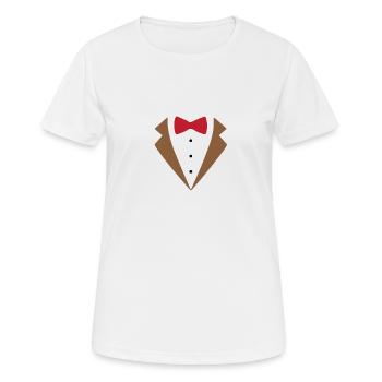 Junggesellenabschied - Frauen T-Shirt atmungsaktiv - Weiß - Vorne - AI Model Female 172 dark (172cm)