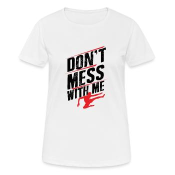 Kickboxer - Frauen T-Shirt atmungsaktiv - Weiß - Vorne - AI Model Female 172 dark (172cm)