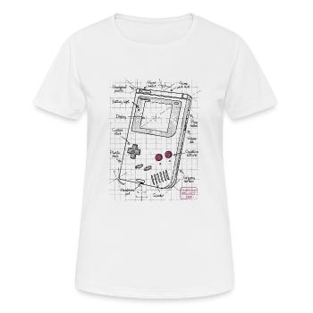Console - T-shirt respirant Femme - blanc - Devant - AI Model Female 172 dark (172cm)