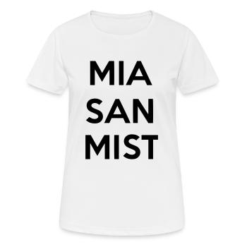 Mia san crap! - Women's Breathable T-Shirt - white - Front - AI Model Female 172 dark (172cm)