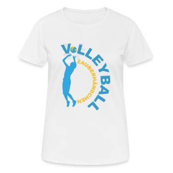 VolleyBall (ZauberHand-Edition) - Women's Breathable T-Shirt - white - Front - AI Model Female 172 dark (172cm)