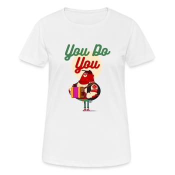 Vous faites vous - T-shirt respirant Femme - blanc - Devant - AI Model Female 172 dark (172cm)