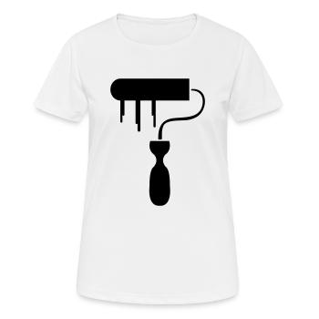 maler - T-shirt respirant Femme - blanc - Devant - AI Model Female 172 dark (172cm)
