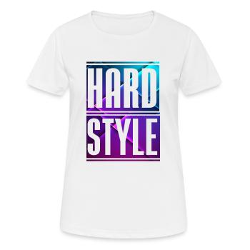 Hardstyle - Frauen T-Shirt atmungsaktiv - Weiß - Vorne - AI Model Female 172 dark (172cm)